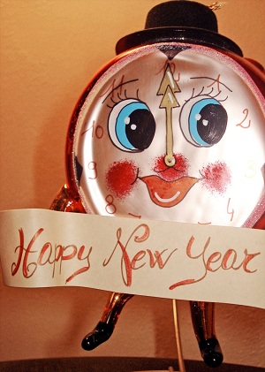 Happy New Year clock