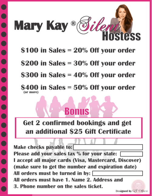 Mary Kay Flyer Templates Free