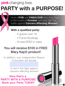 Mary Kay® Hostess Program party with a purpose